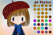 Glitter Set for Photoshop, a Texture Graphic by ArtPlanet (Thumbnail 2 of 5)