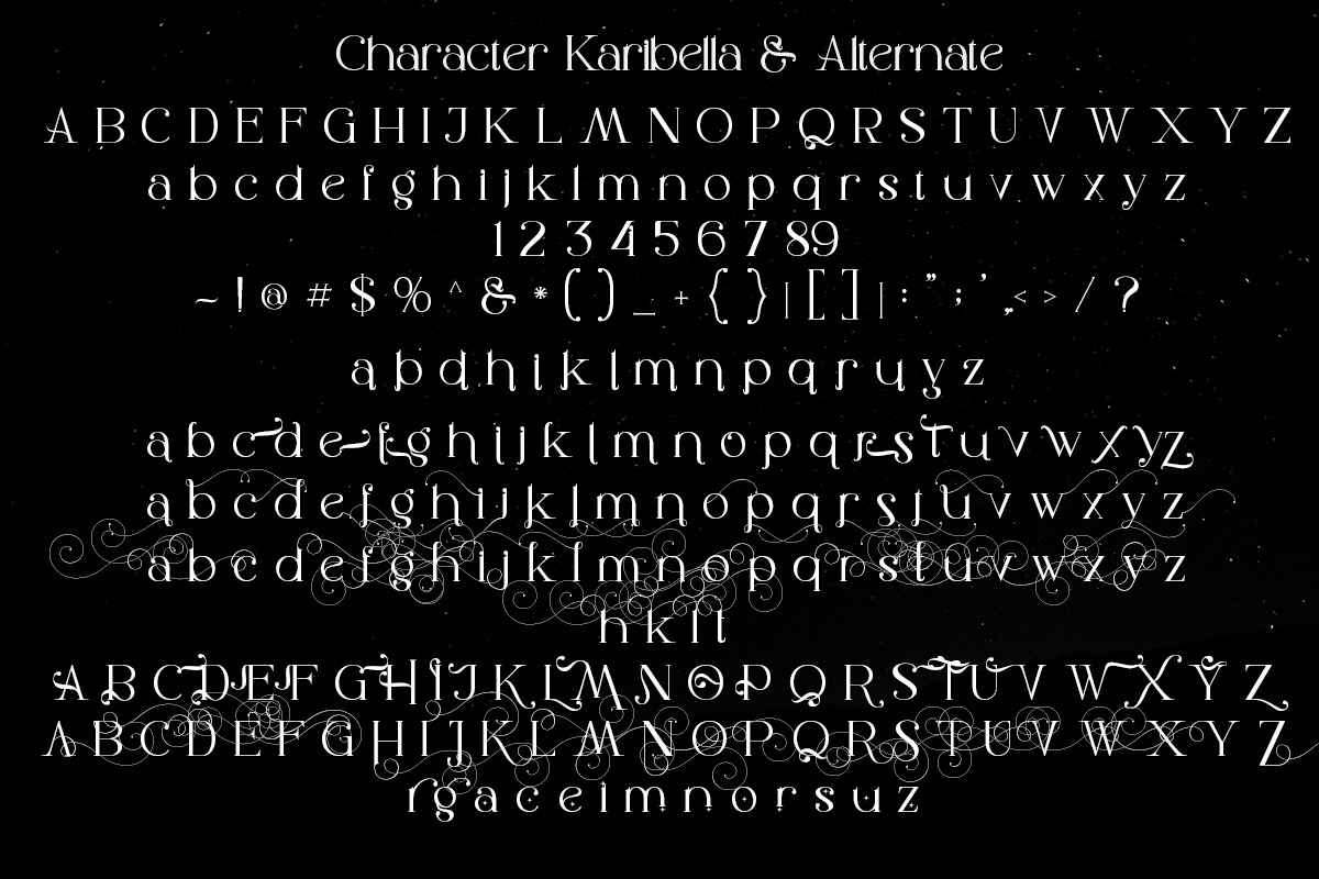 Karibella, a Serif Font by Bramcreative (Photo 4 of 10)