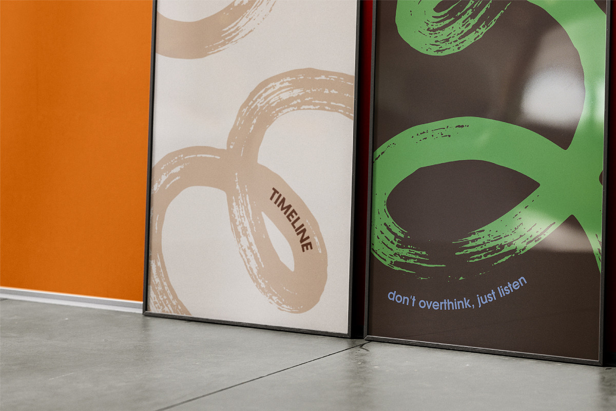 Abstract brushstrokes posters, cards, a Decorative Illustration by Good Studio (Photo 3 of 5)