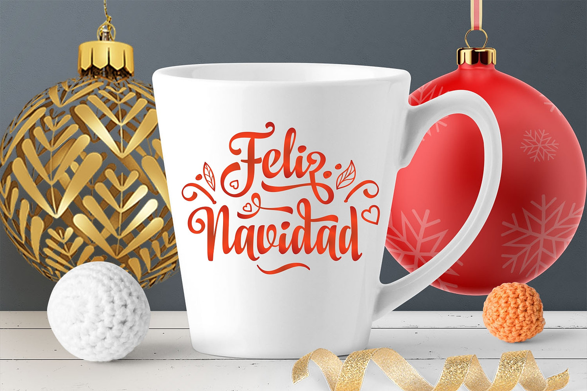 Feliz Navidad svg Spanish Christmas, an Object Graphic by Zoya Miller (Photo 5 of 11)