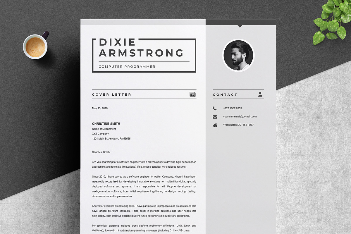 Clean Resume, a Resume Template by ResumeInventor