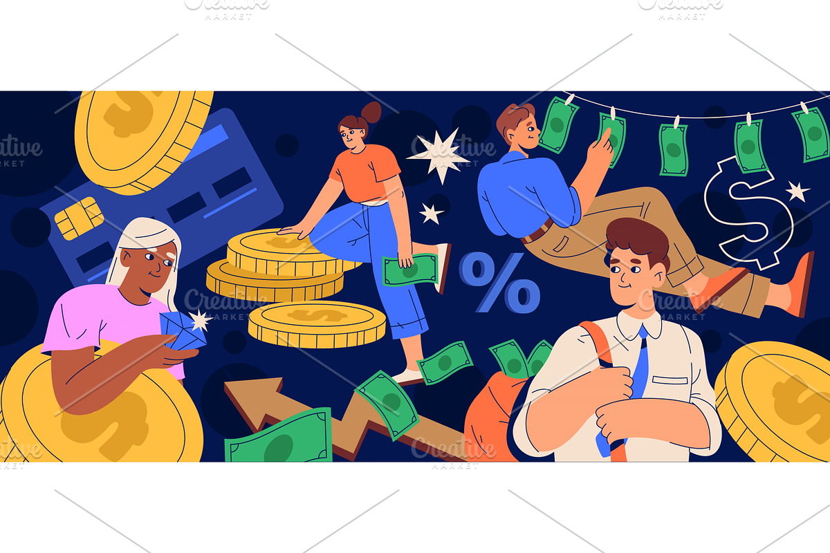Money background, vector economic, a Finance Illustration by Elegant Solution