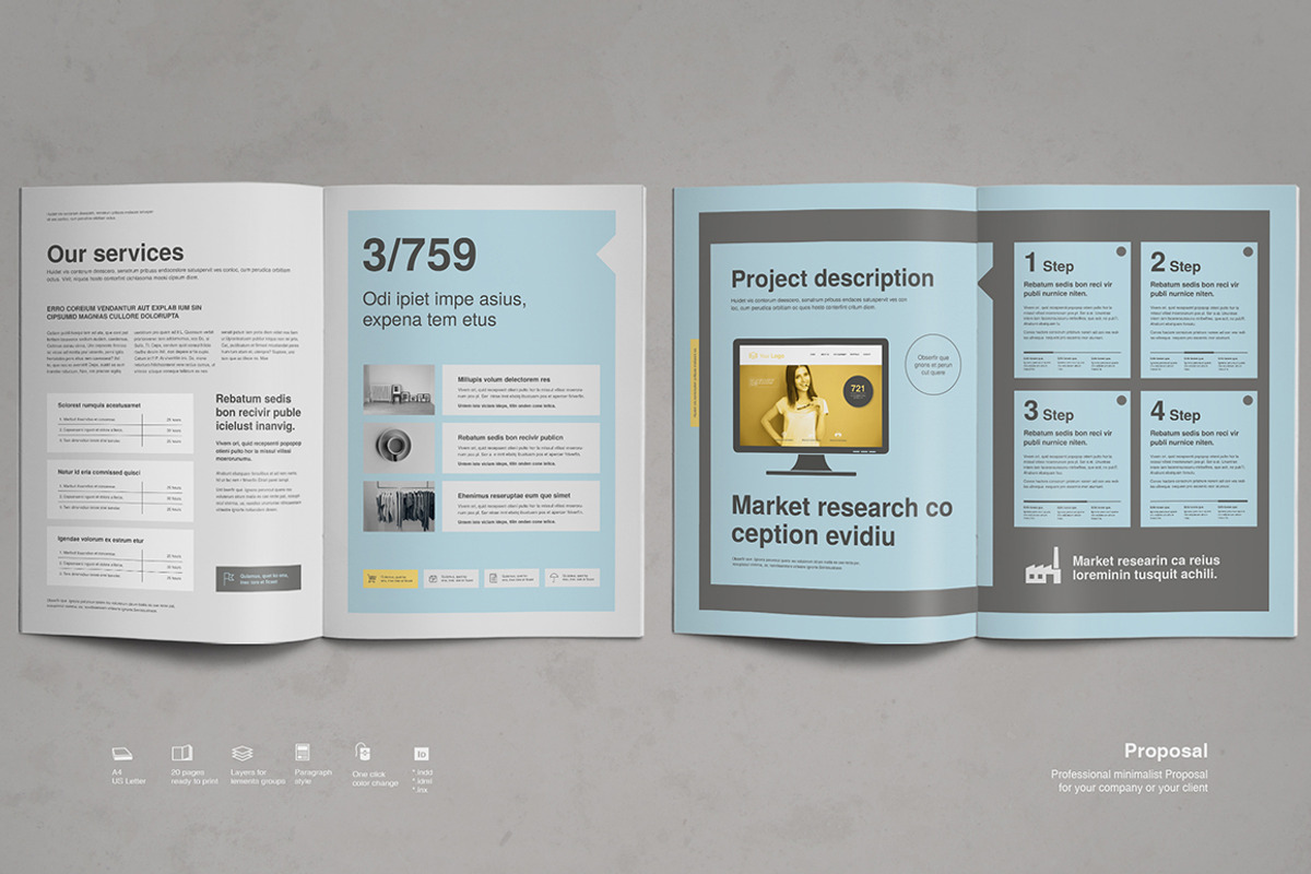 Professional Proposal, a Brochure Template by TypoEdition (Photo 3 of 4)