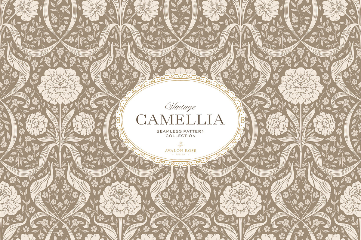 Arts & Crafts Floral Pattern Beige, a Pattern Graphic by Eclectic Anthology (Photo 1 of 10)
