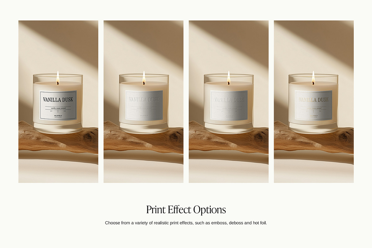 Transparent Candle Mockup Bundle, a Packaging Mockup by Wildfield Studio (Photo 6 of 17)