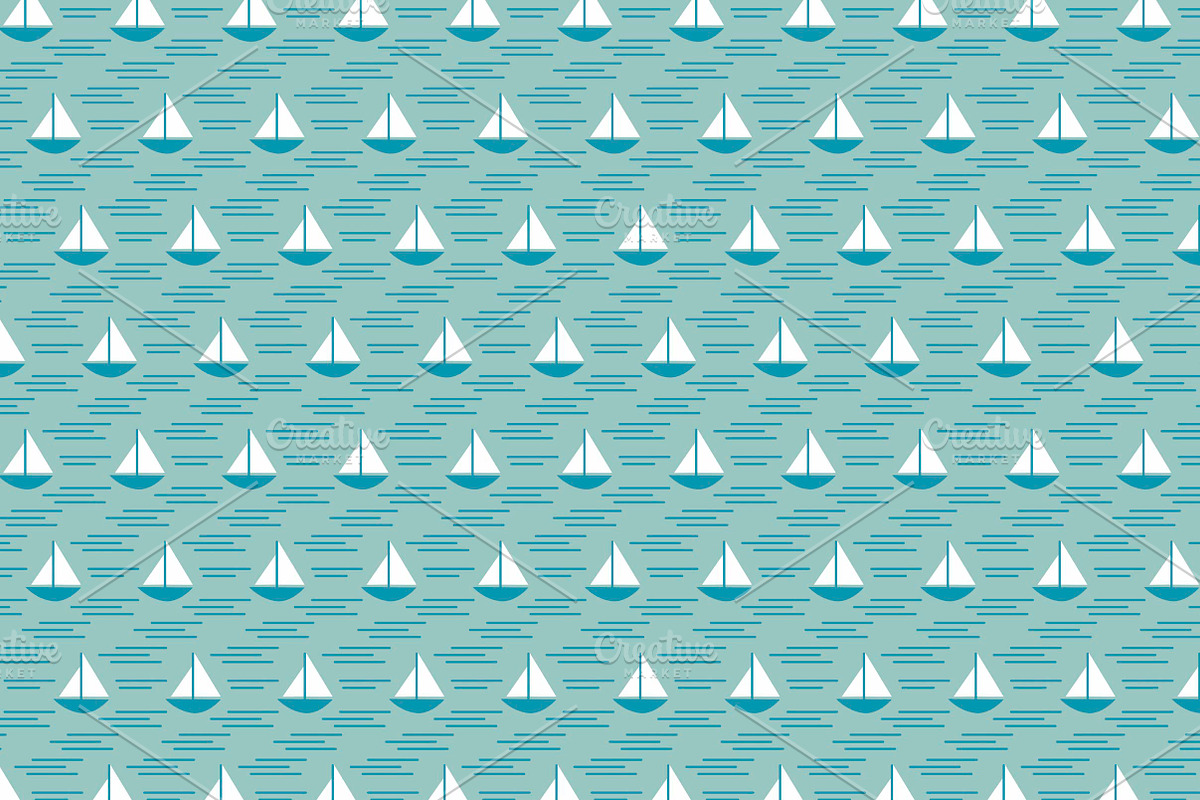 Set of nautical patterns, a Pattern Graphic by Lyolya Profitrolya (Photo 4 of 6)
