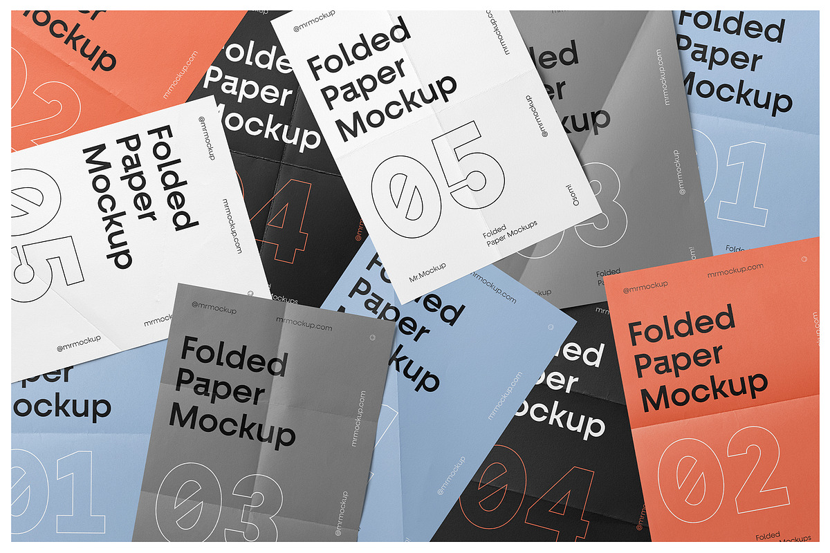 Folded Paper Mockups, a Mockup by Mr.Mockup™ (Photo 11 of 13)