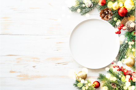 Christmas table with holiday food, a Food & Drink Photo by Nadia-nb