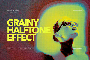 Grainy Halftone Effect