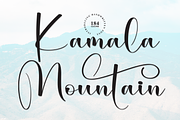 Kamala Mountain | Script Font, a Handwritten Font by Scratchones (Thumbnail 1 of 9)