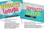 Seriously Though Handwritten Font, a Font by Sabrina Schleiger Design (Thumbnail 10 of 11)