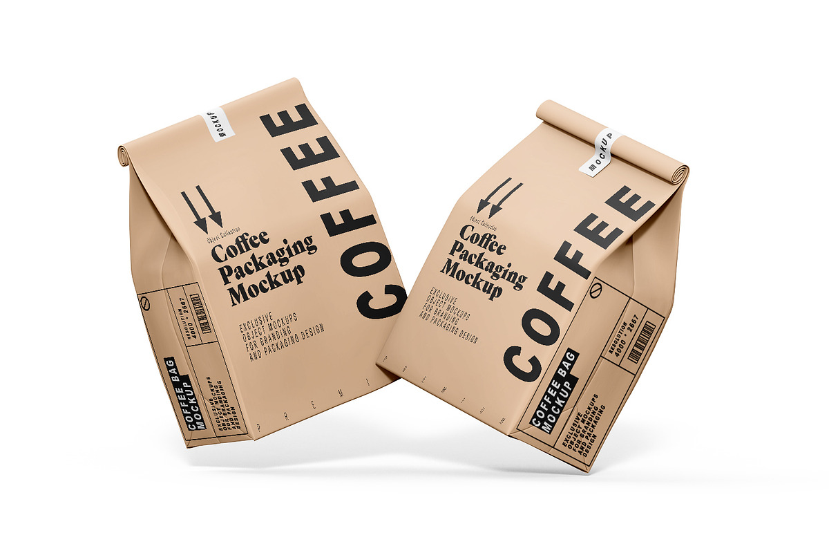 Coffee Bag Packaging Mockup PSD, a Packaging Mockup by pixelmock (Photo 12 of 19)