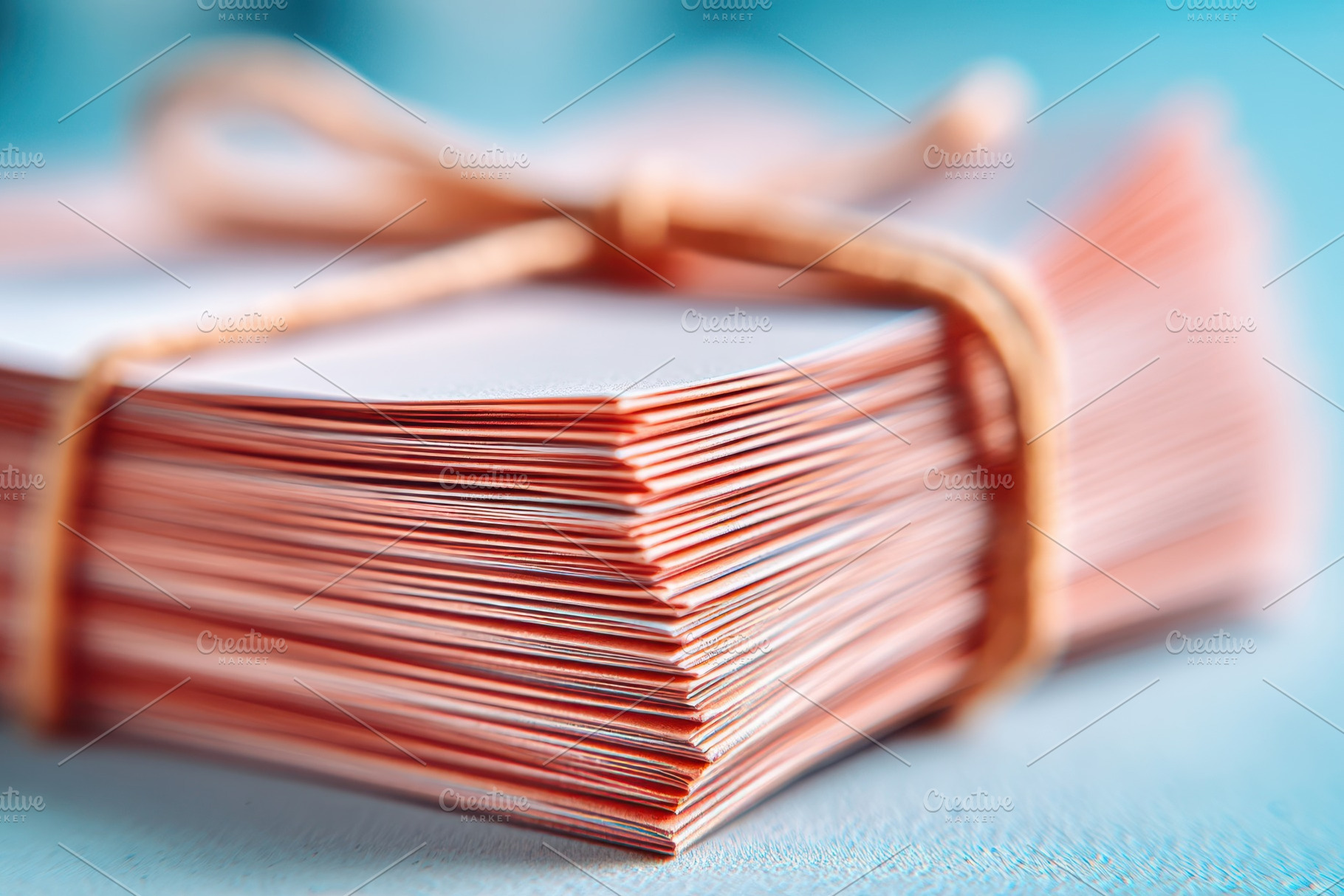 Pastel notebooks tied with leather cord, a Business Photo by AlyaAnd