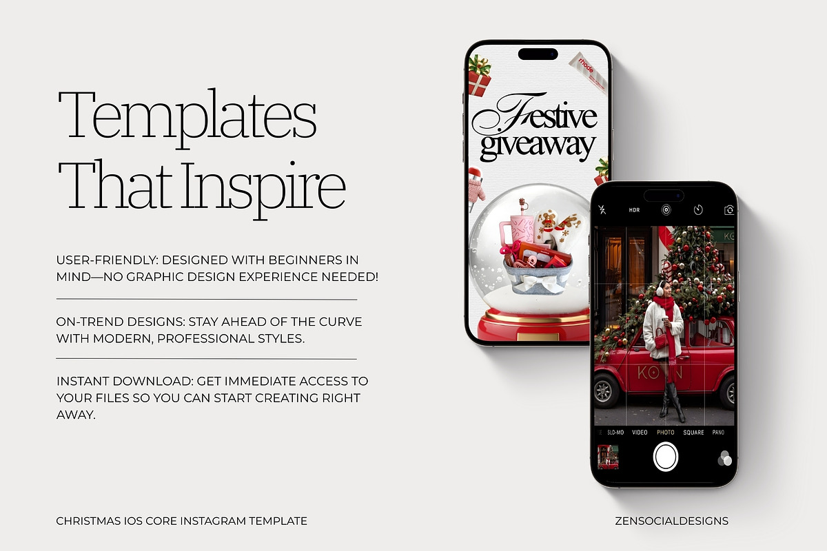 Christmas iOS Core Template, a Social Media Template by ZenSocialDesigns (Photo 7 of 9)