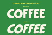 CS Gregory Drawn, a Sans Serif Font by Craft Supply Co. (Thumbnail 4 of 8)