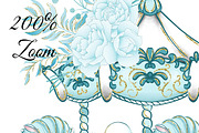 Carousel in blue, an Illustration by DarinaDigital (Thumbnail 4 of 4)