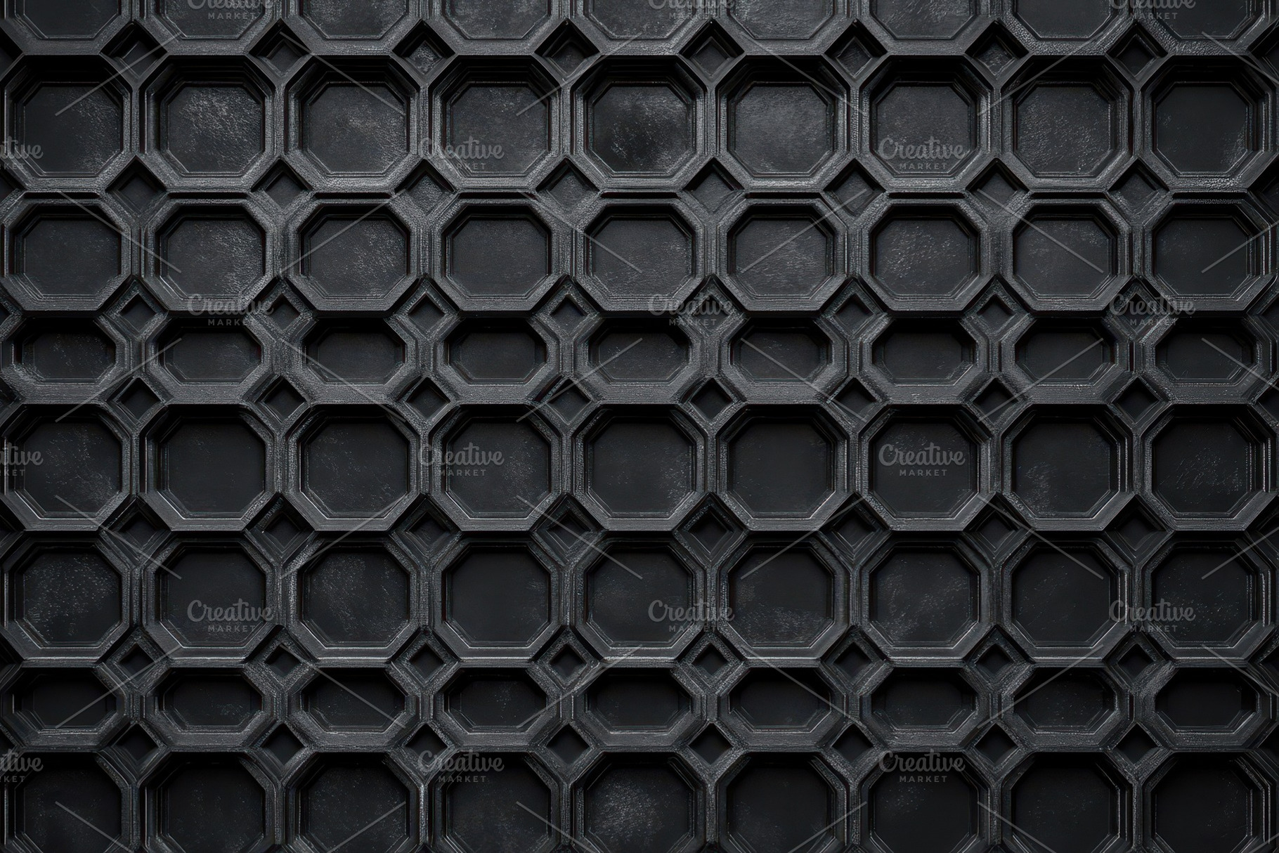 Black hexagonal honeycomb pattern cr, a Photo by Iftikhar Alam