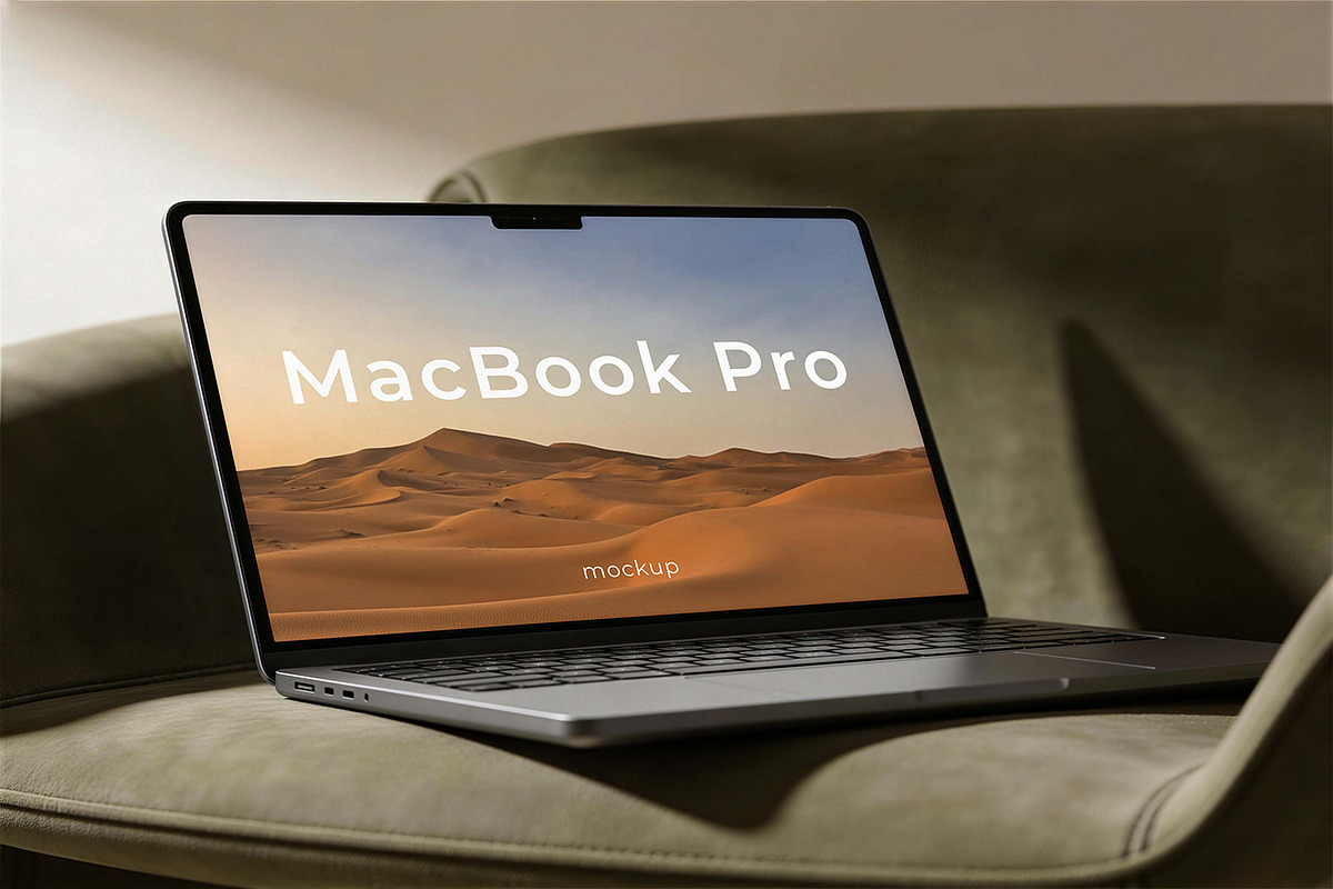 MacBook Pro Mockup, a Product Mockup by Pitchlook.Studio (Photo 3 of 4)