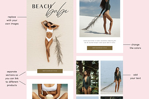 Beach Boho Email Marketing Template