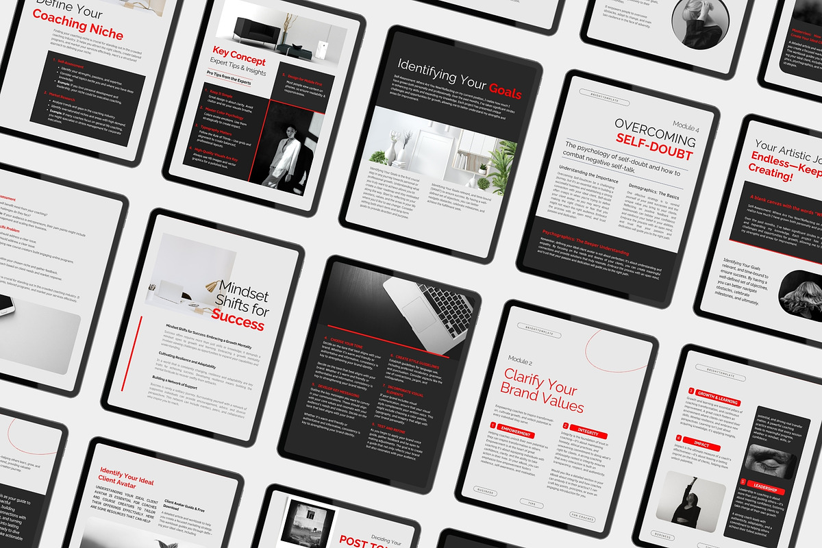 110 pages Ebook & Workbook Canva, a Magazine Template by TheBrightGrap (Photo 8 of 17)