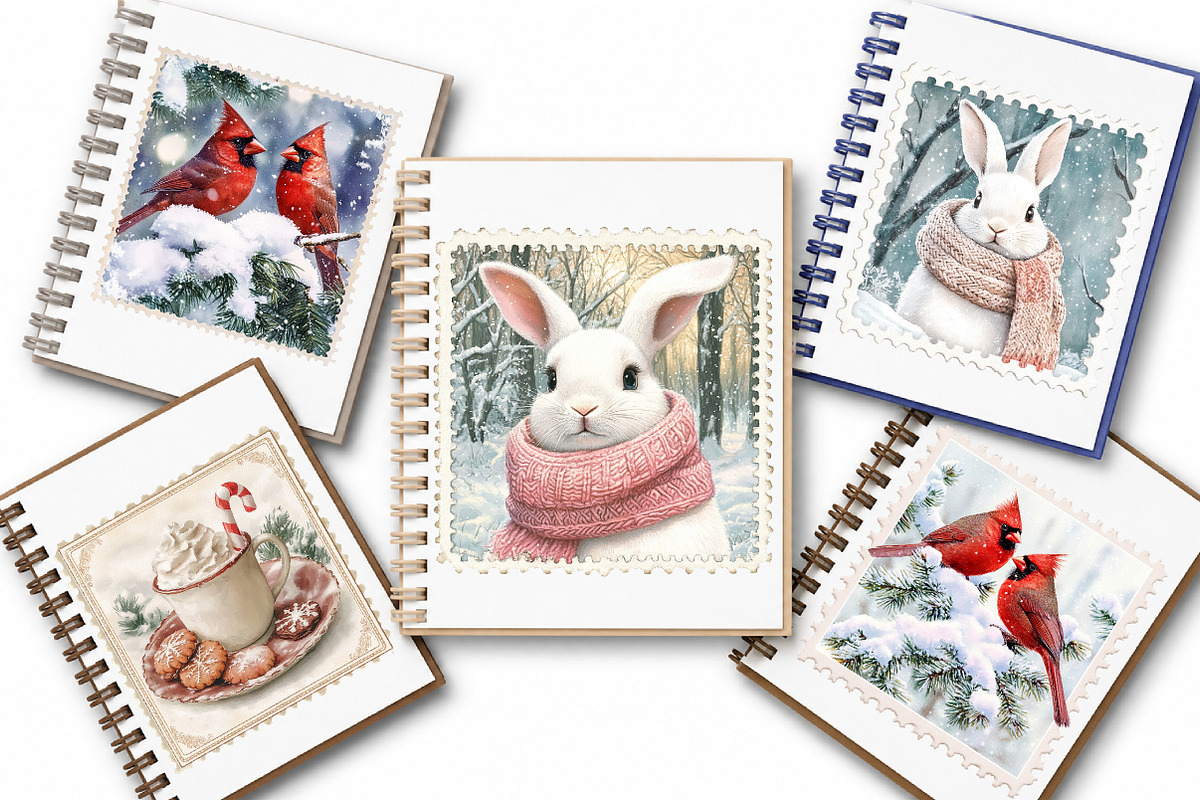Cozy Winter Stamps Png Clipart, a Transportation Illustration by Digital Artistic99 (Photo 9 of 10)