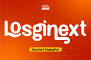 Losginext - Sans Serif Display Font, a Sans Serif Font by Rishsketch (Thumbnail 1 of 15)