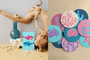 Sea Animals Marine Art Vector Set, an Animal Illustration by Neliakott ♥ (Thumbnail 9 of 11)