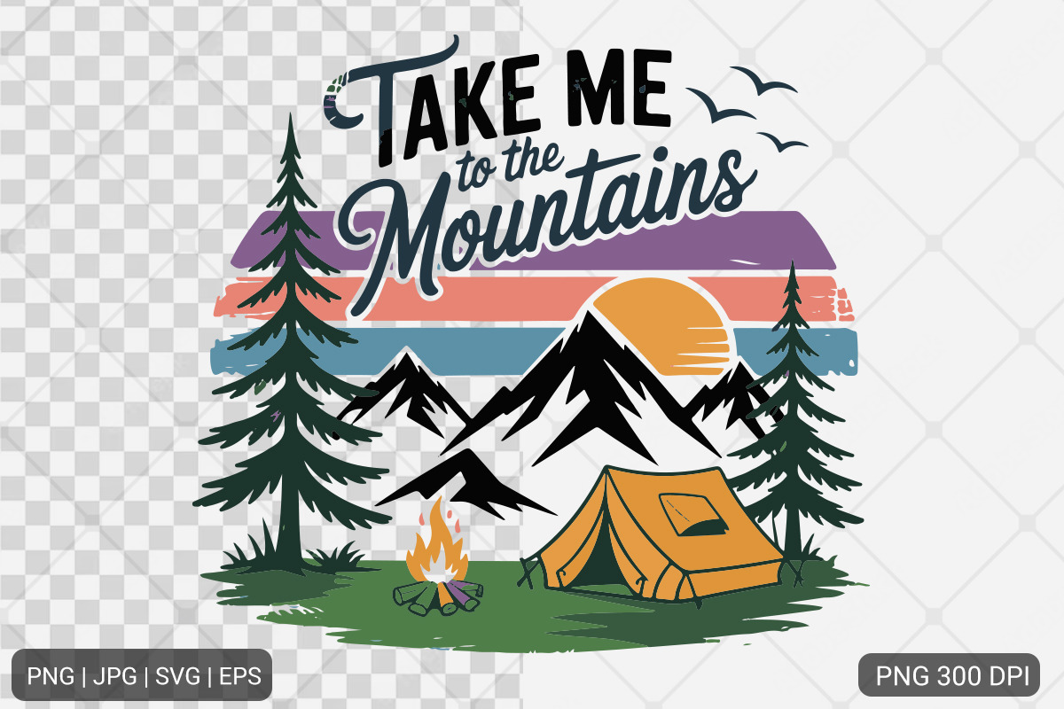 Vintage Mountain Adventure Bundle, an Illustration by Actual Pixel (Photo 10 of 11)