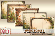Magic forest Blank background, a Seasonal Illustration by CraftArtStory (Thumbnail 4 of 4)