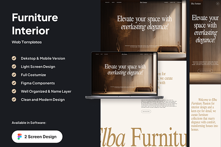 Elba - Furniture Landing Page, a Landing Page Template by SundayWorkTeam