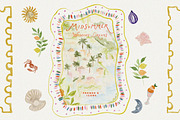 Whimsy Dolce Vita Watercolor Frames, an Object Graphic by Laras Wonderland (Thumbnail 14 of 14)