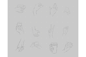 Hands Stamps Brushes For Procreate