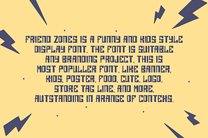 Friend Zones - Display Fonts