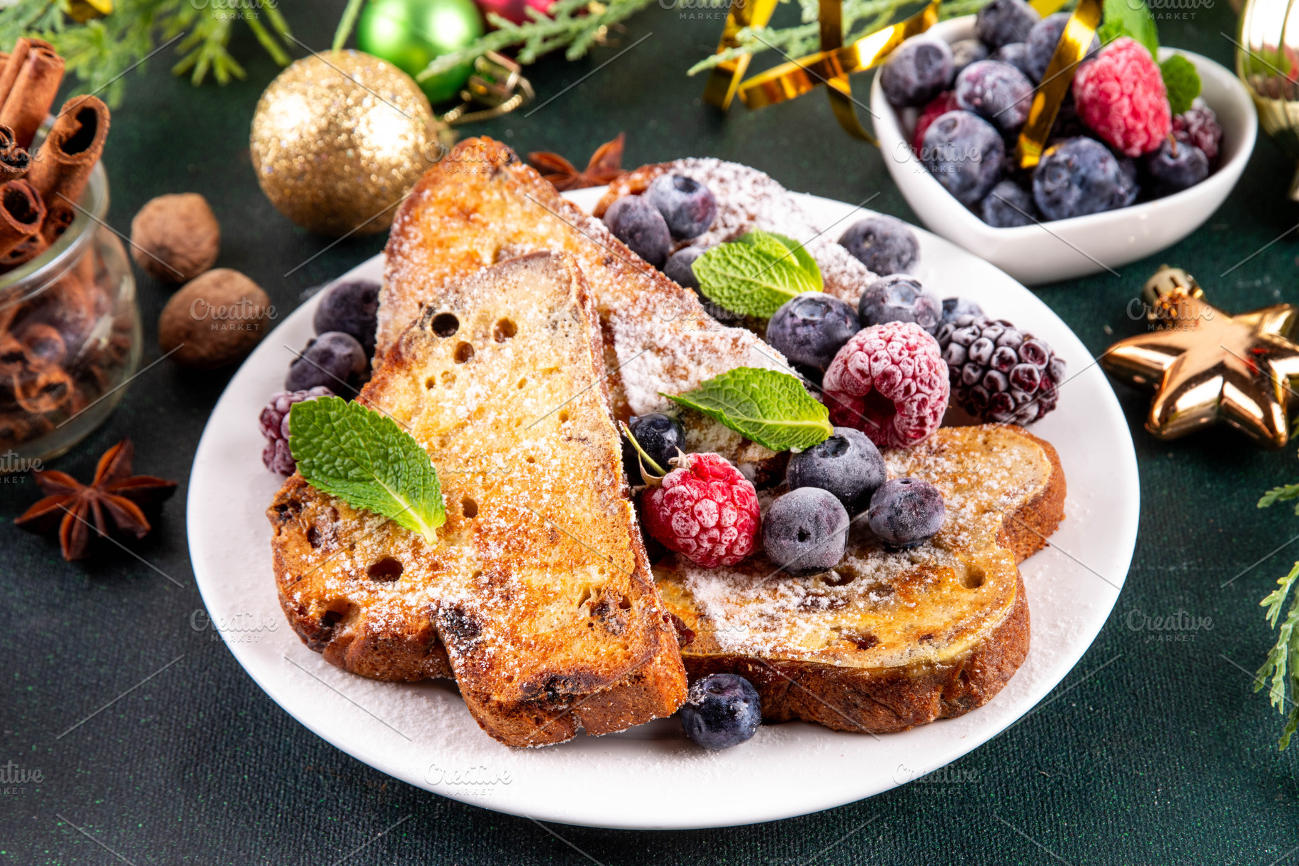 Leftover Christmas Spiced Stollen French Toasts, a Photo by Rimma