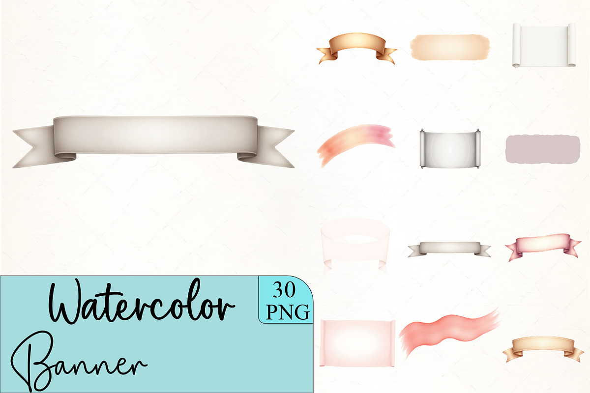 Banner Clipart, an Illustration by CrexoraLab (Photo 1 of 5)