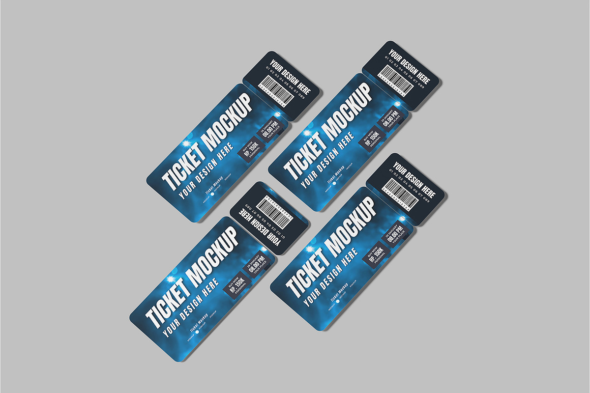 Ticket Mockup, a Print Template by lamorastudio (Photo 3 of 11)