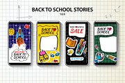 Back To School Instagram Stories, a Social Media Template by PREMIUMVECTOR (Thumbnail 1 of 2)