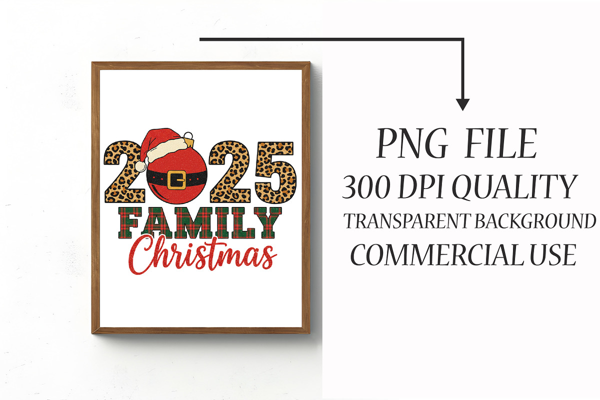 2025 Family Christmas PNG, an Illustration by Libby Wishes (Photo 2 of 6)