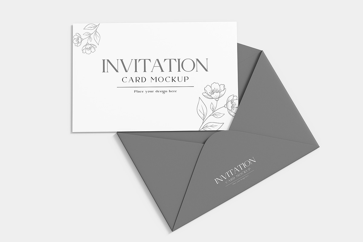 Minimal Invitation Envelope Mockup, a Product Mockup by graphypix (Photo 4 of 4)