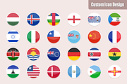 255 Flat & Vector World Flag Icons, an Icon by CustomIconDesign (Thumbnail 10 of 10)