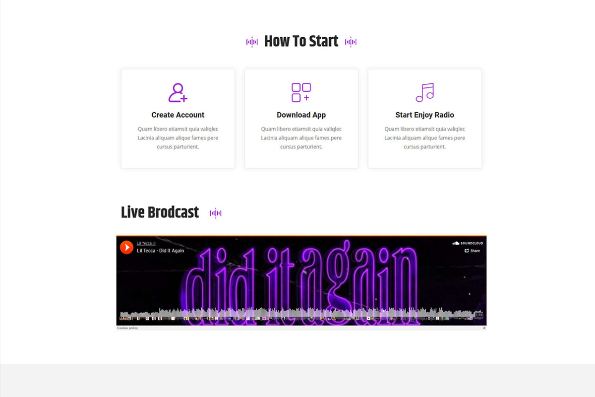 Fmgudo - Online Radio Template, a HTML Template by THESOFTKING (Photo 4 of 4)