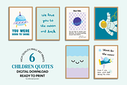 Space Children's Quotes Poster Print, an Object Graphic by digitalsbydepi (Thumbnail 2 of 9)