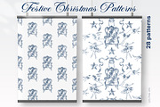 Festive Christmas patterns, a Decorative Illustration by LanaDzi (Thumbnail 8 of 25)