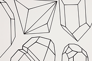 Hand Drawn Mineral Geometric Shapes, a Decorative Illustration by digiful (Thumbnail 5 of 5)
