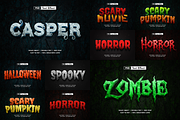 Set of Horror Text Effect Vol 1, a Layer Style Add-On by AKart (Thumbnail 1 of 11)