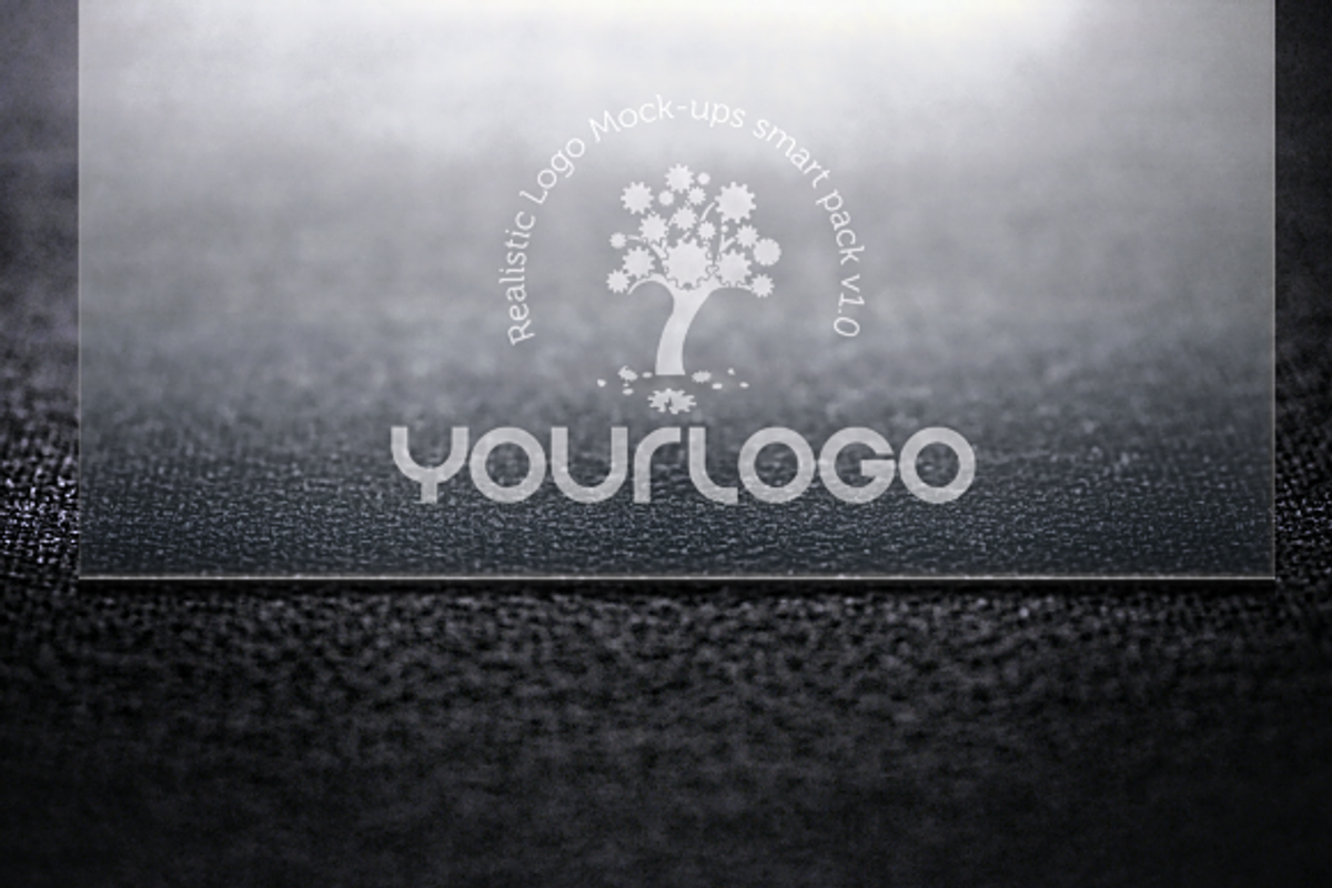 Glass Logo Mock-up, a Presentation Template by LogoBuy (Photo 1 of 4)