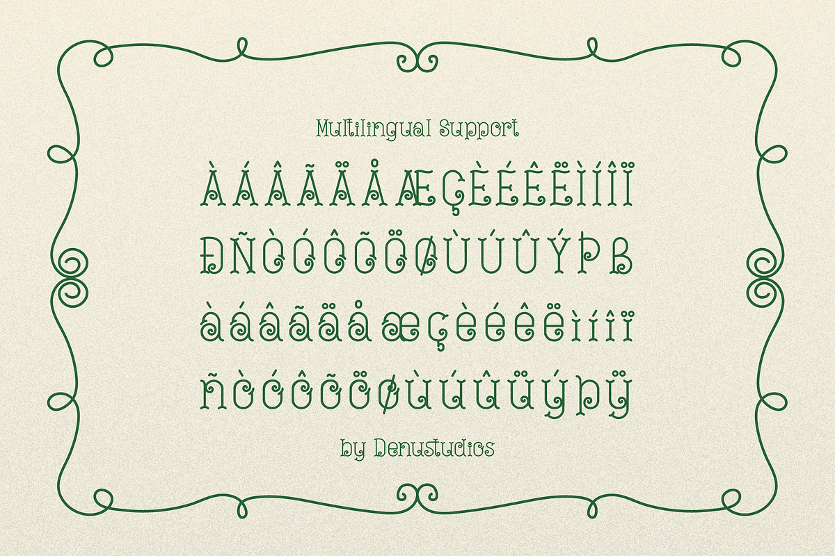 Curlicue Garden Whimsical Hand Drawn, a Handwritten Font by Denustudios (Photo 11 of 12)