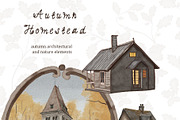 Autumn Homestead-Vintage Сlipart Set, a Seasonal Illustration by Amely.Art (Thumbnail 3 of 14)