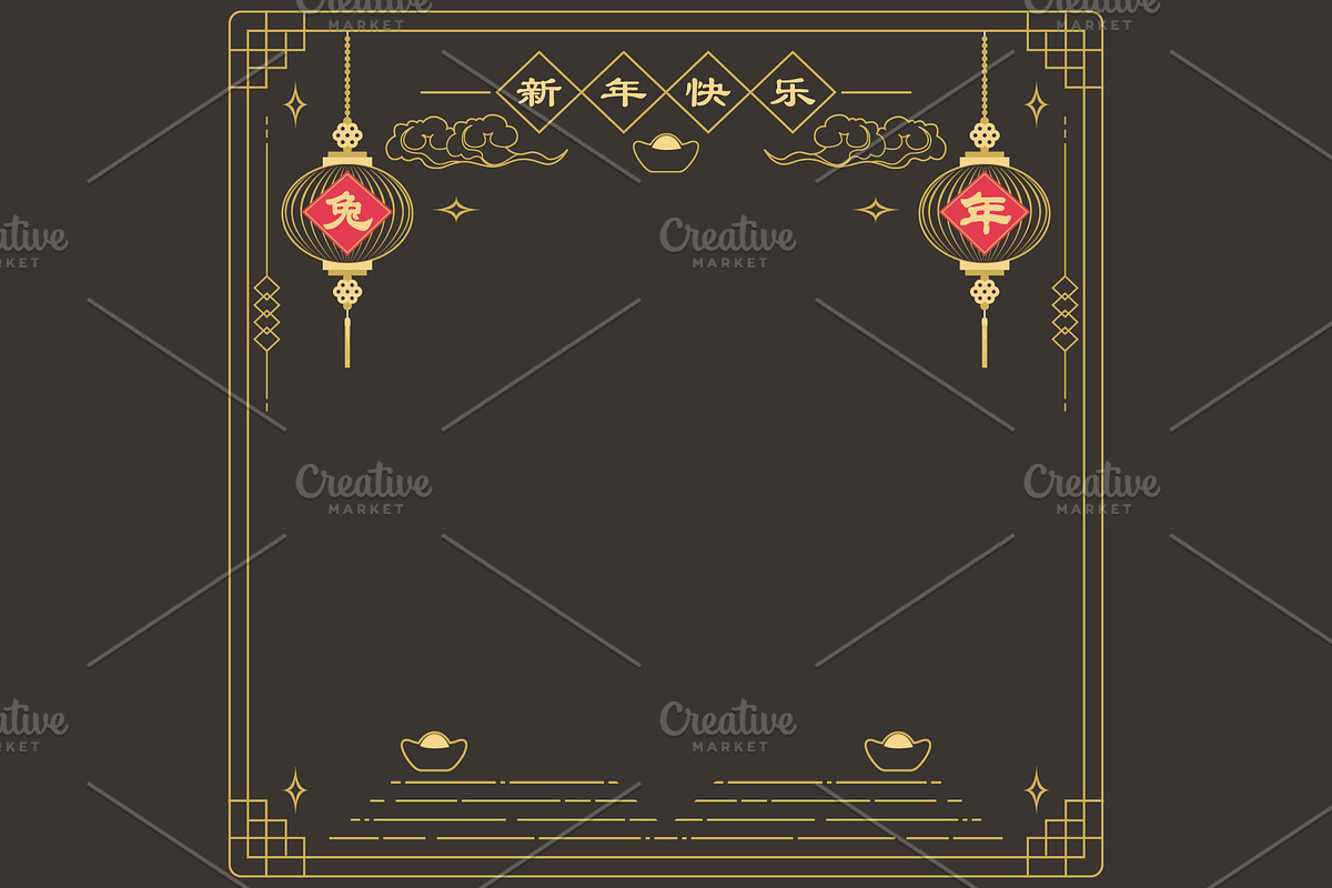 Gold Rabbit Chinese Lunar Year 2023, an Animal Illustration by YenzArtHaut (Photo 2 of 5)