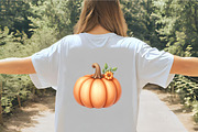 Pumpkins Watercolor PNG, an Illustration by CrexoraLab (Thumbnail 2 of 5)